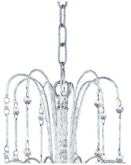 Image 5 Possini Euro Crystal Rain 28" Wide 6-Light Crystal Chandelier more views