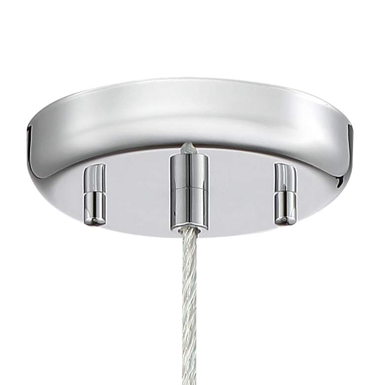 Image 4 Possini Euro Crystal Rain 6" Wide Chrome Mini LED Pendant more views