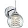 Possini Euro Crystal Rainfall 10" High Chrome LED Wall Sconce