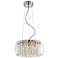 Possini Euro Crystal Rainfall 17" Wide Glass Drum Chandelier