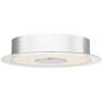 Possini Euro Crystal Sand 11" Wide Modern LED Chrome Ceiling Light