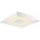 Possini Euro Crystal Sand 14" Wide Square LED Ceiling Light