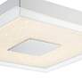 Possini Euro Crystal Sand 14" Wide Square LED Ceiling Light