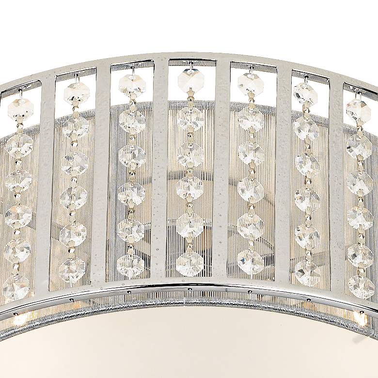Image 4 Possini Euro Crystal Strands 15 3/4 inch Wide Drum Ceiling Light more views