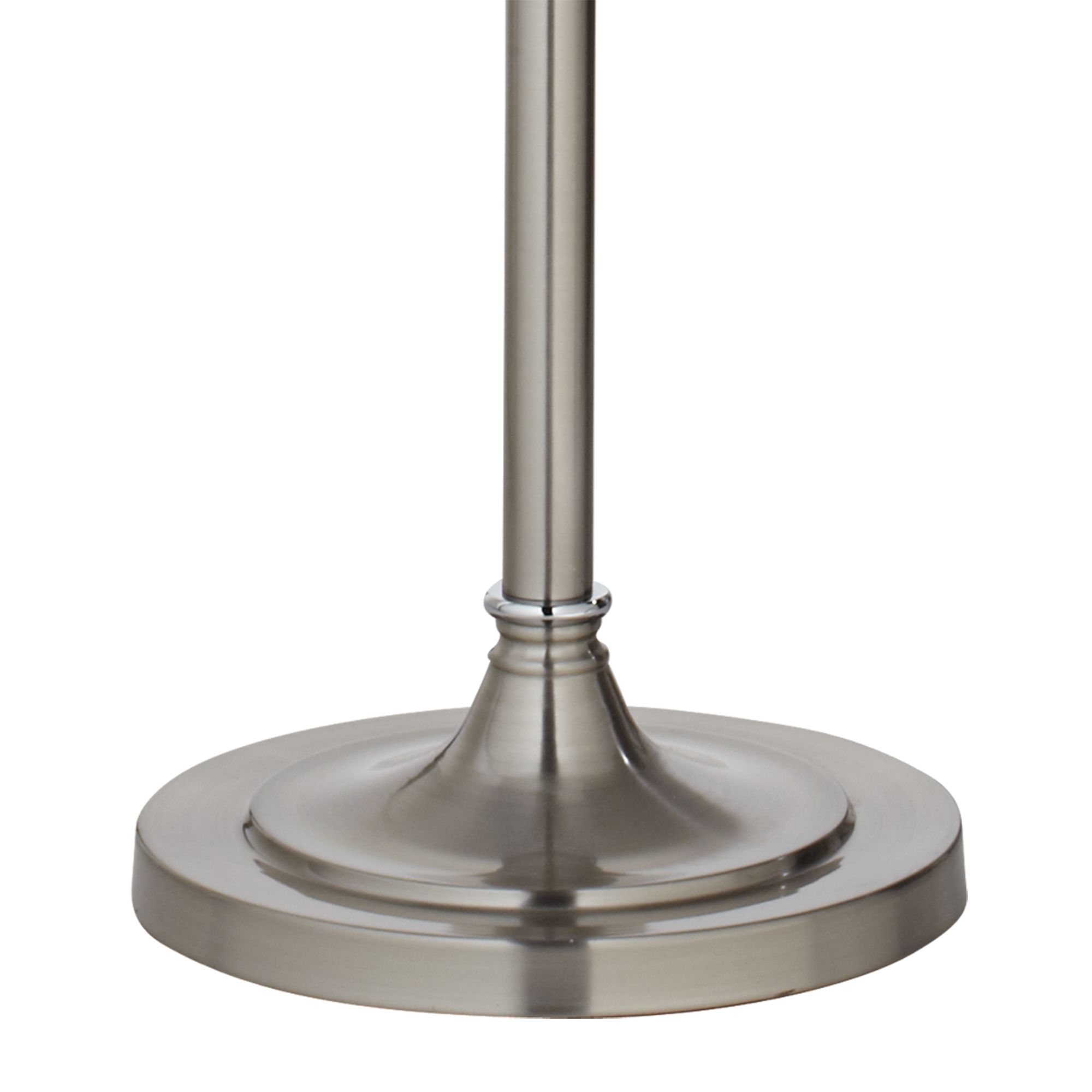 Image 3 Possini Euro Crystals 62 1/2" Satin Red and Brushed Nickel Floor Lamp more views