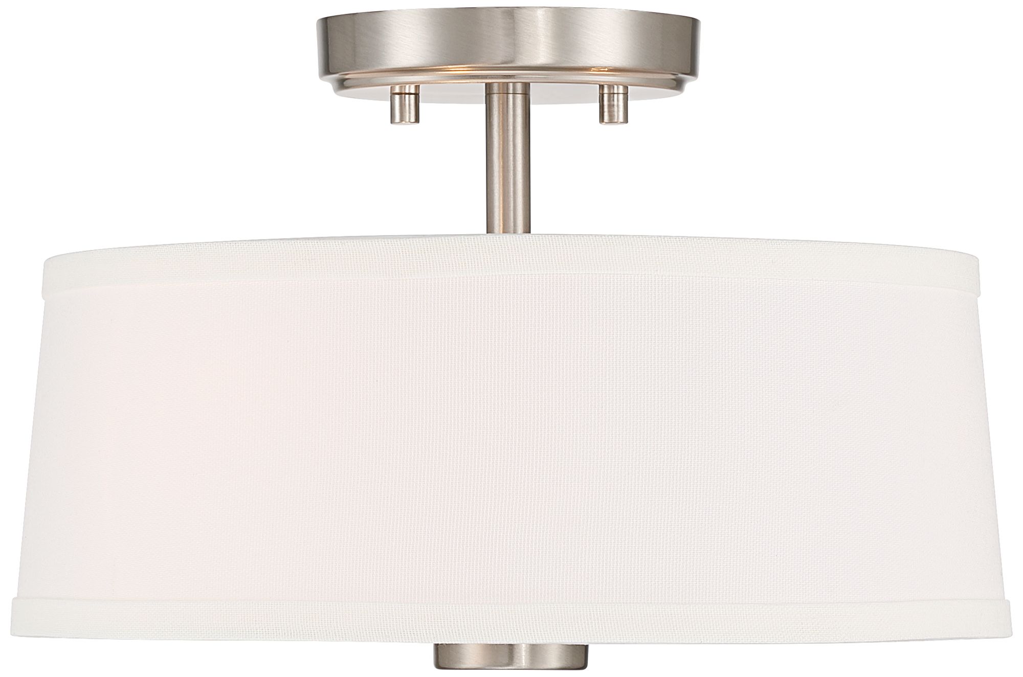 Image 5 Possini Euro Cullen 13 1/4" Wide Brushed Nickel 3-Light Ceiling Light more views