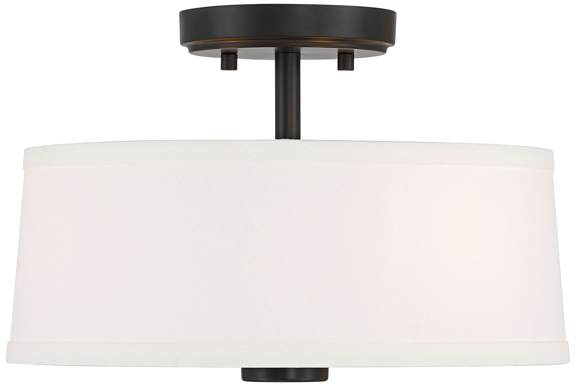 Image 5 Possini Euro Cullen 13 1/4" Wide Matte Black 3-Light Ceiling Light more views