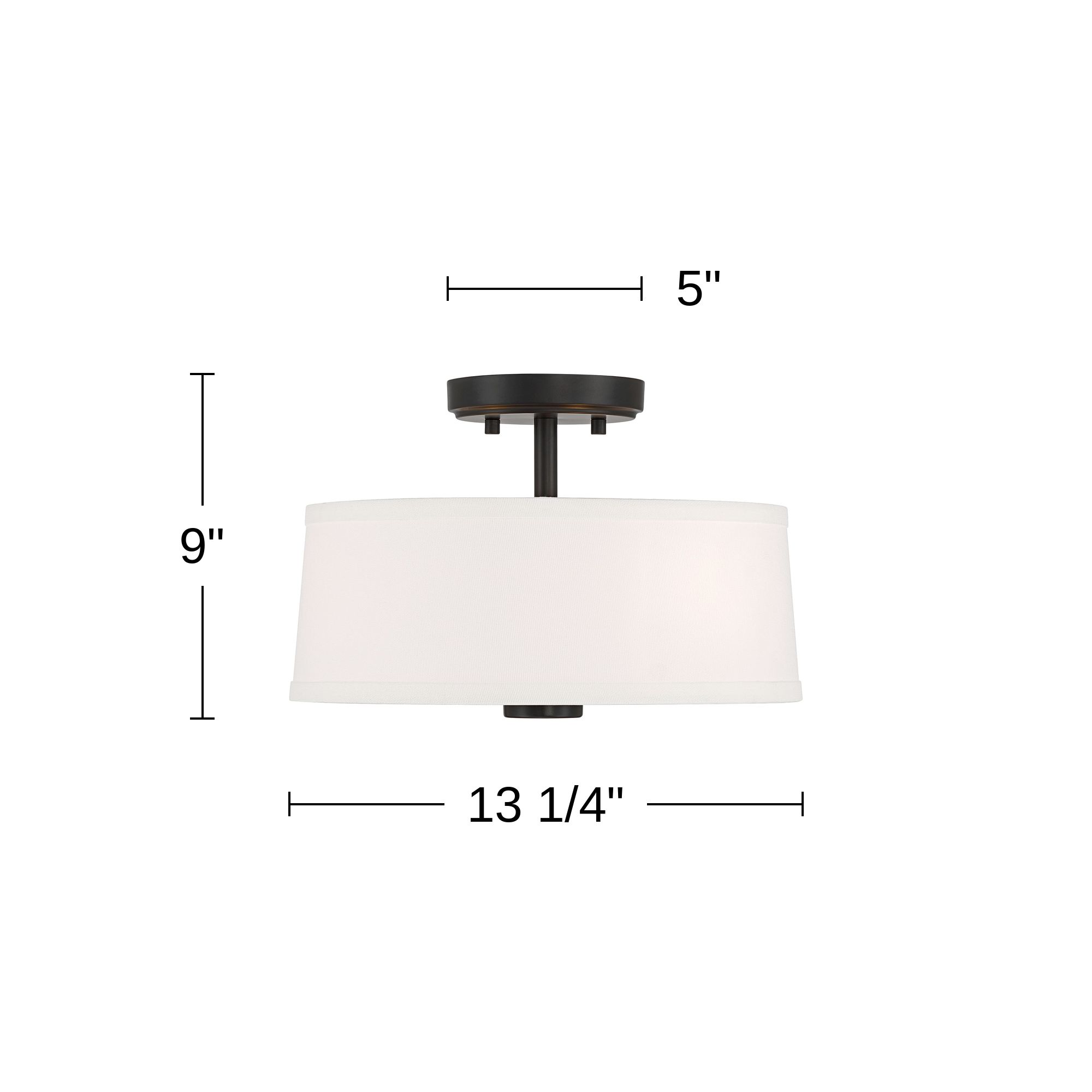 Image 7 Possini Euro Cullen 13 1/4" Wide Matte Black 3-Light Ceiling Light more views
