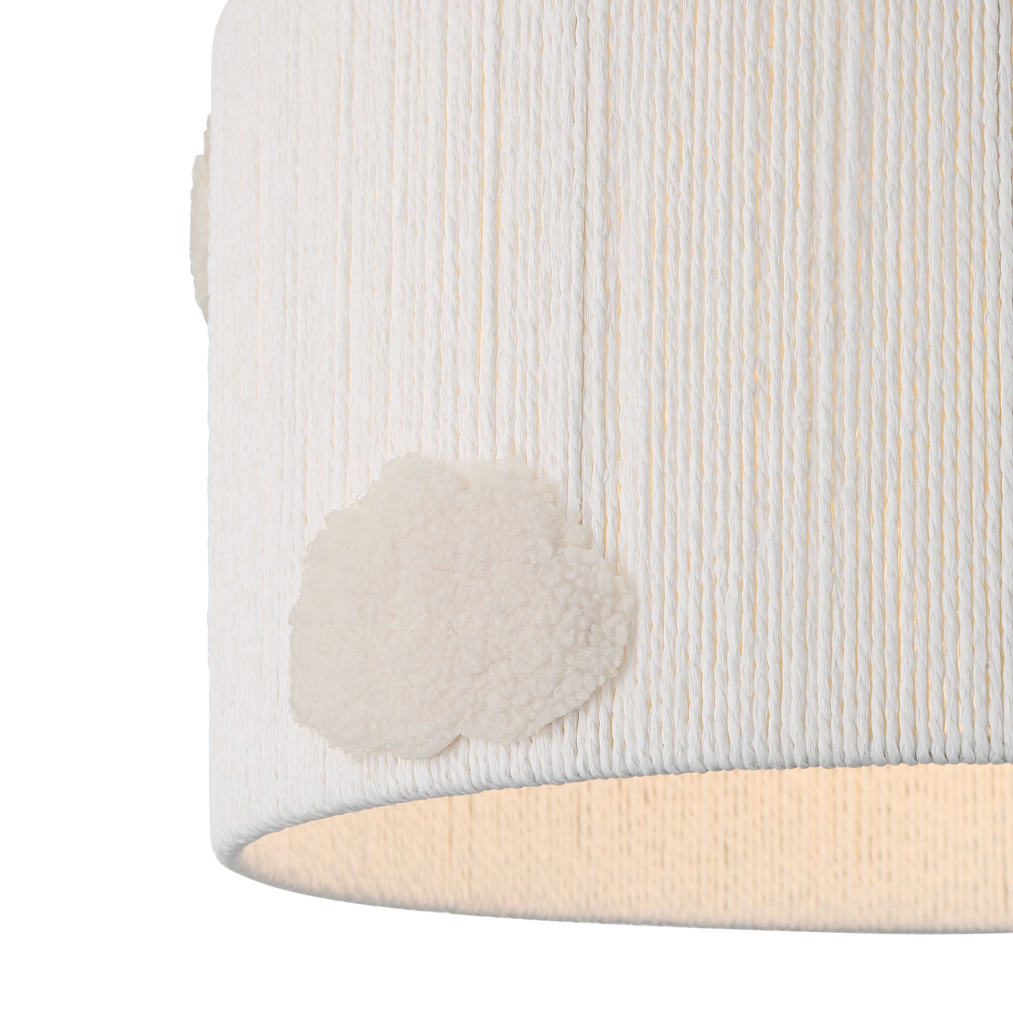 Image 4 Possini Euro Cumulus 15 3/4" Wide White Paper String Shade Pendant more views