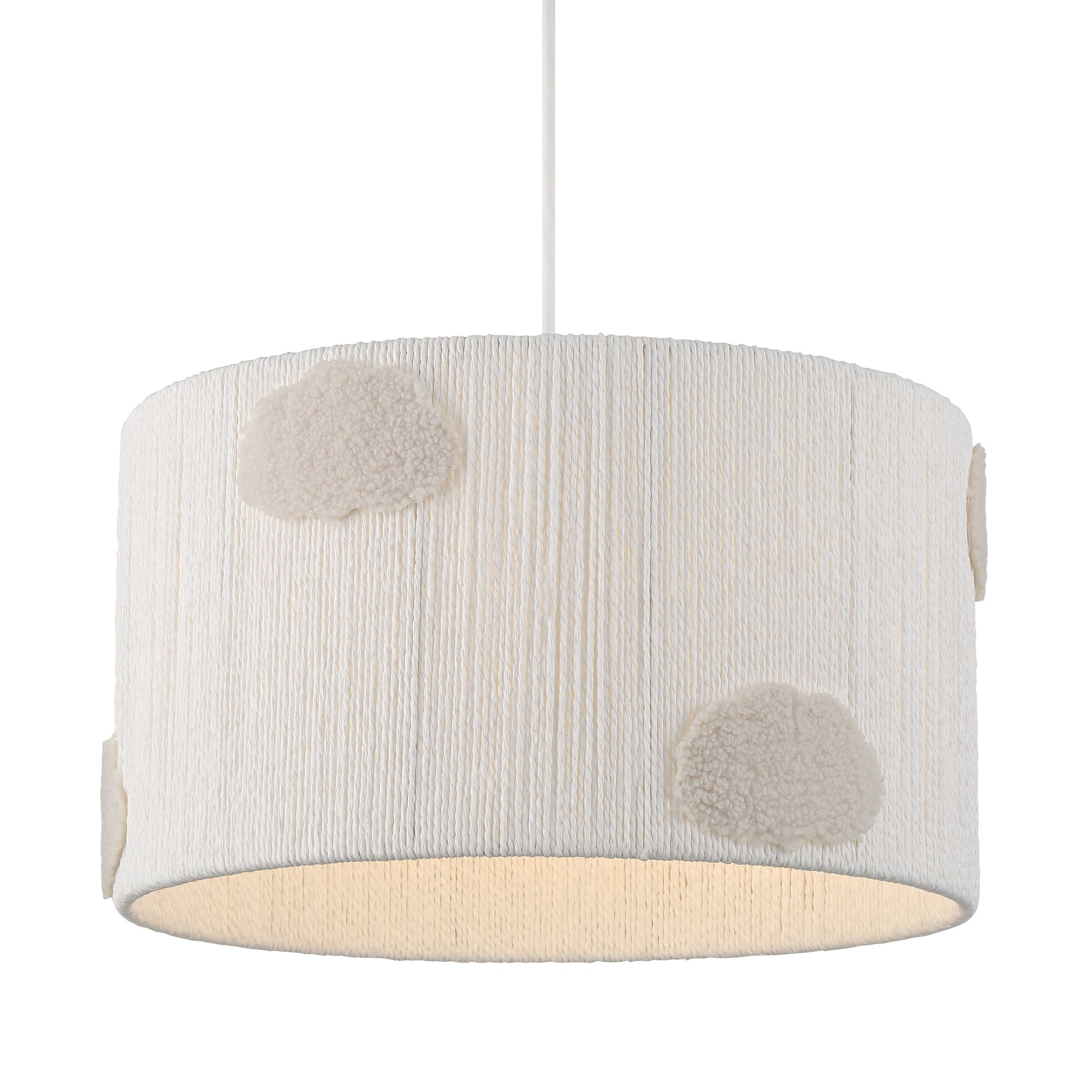 Image 5 Possini Euro Cumulus 15 3/4" Wide White Paper String Shade Pendant more views