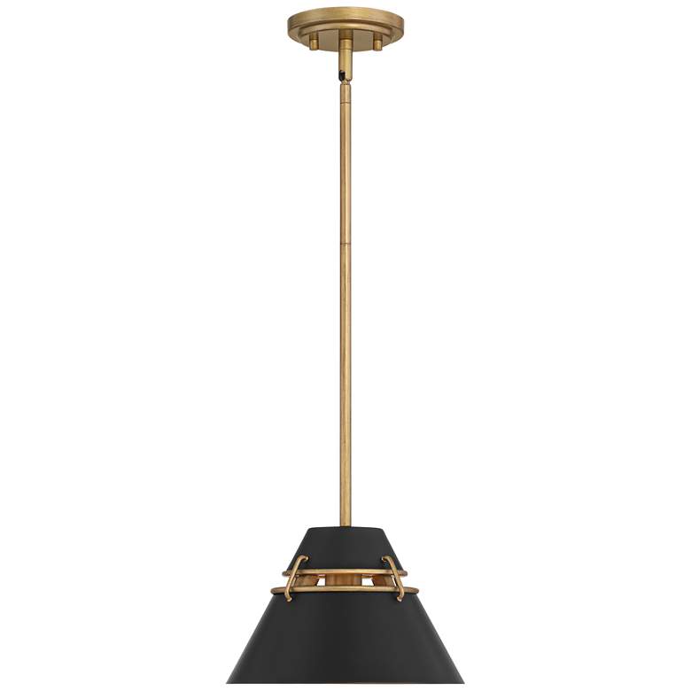 Image 6 Possini Euro Curry 10" Wide Black and Gold Mini Pendant more views