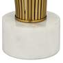 Possini Euro Cyclone 29 7/8" Gold and Marble Modern Table Lamp