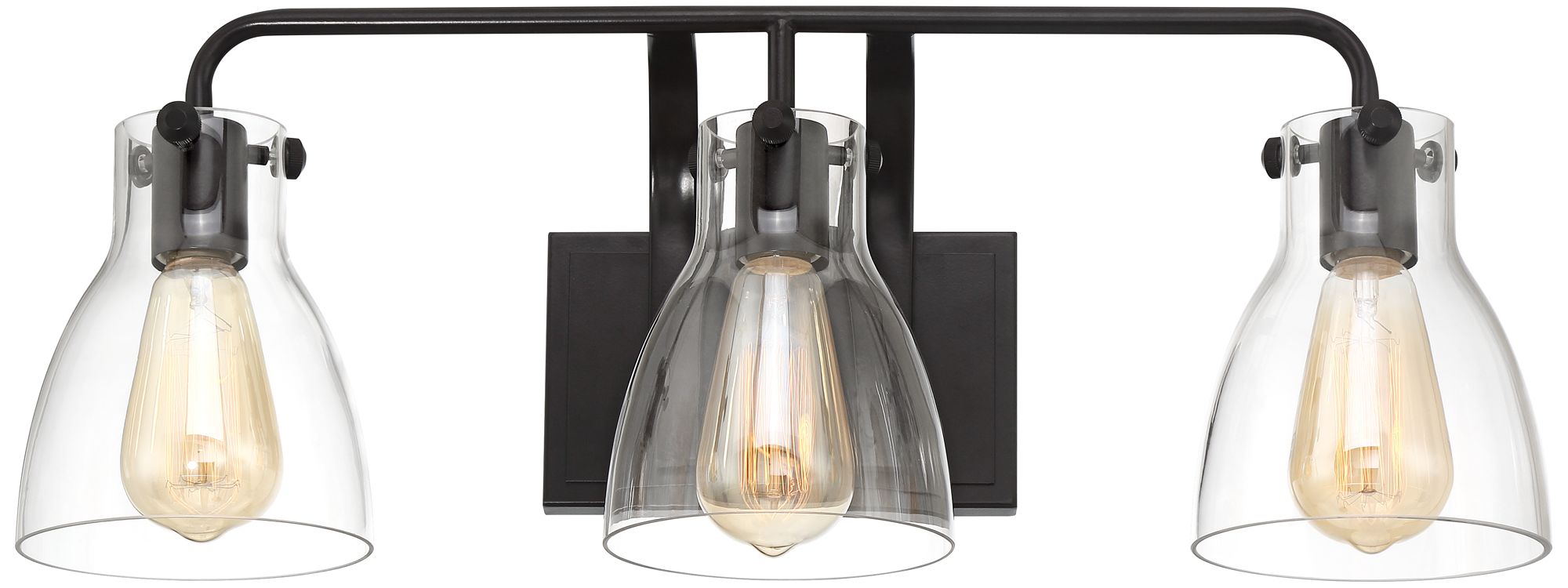 Thumbnail4 of Possini Euro Cyn 23 3/4" Wide Bronze 3-Light Bath Light more views