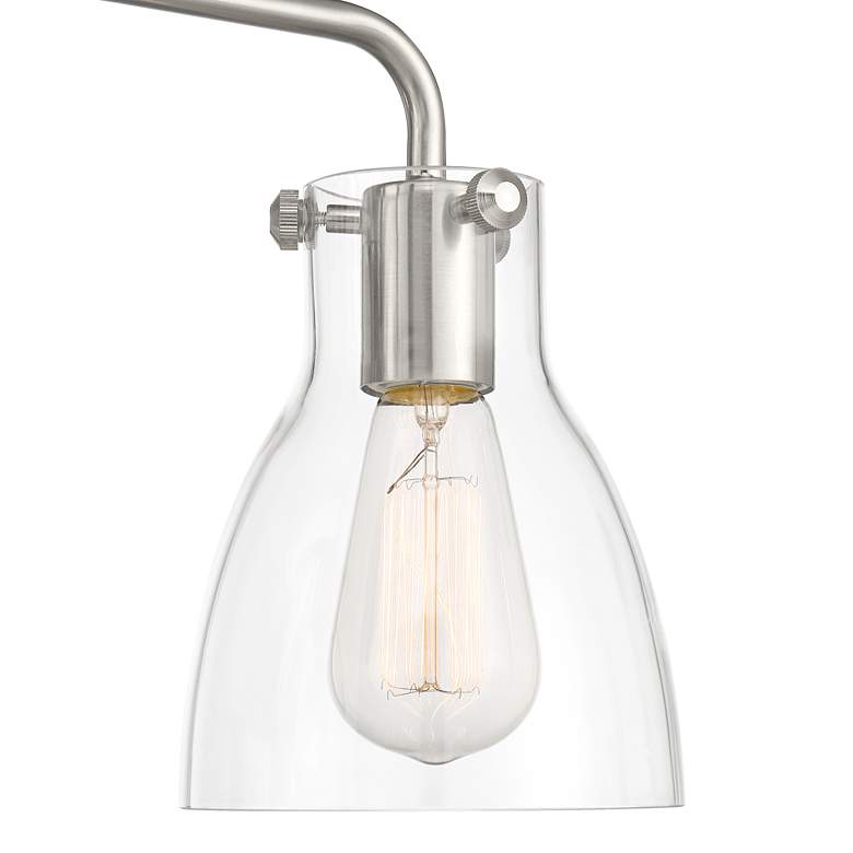 Image 3 Possini Euro Cyn 23 3/4" Wide Brushed Nickel 3-Light Bath Light more views