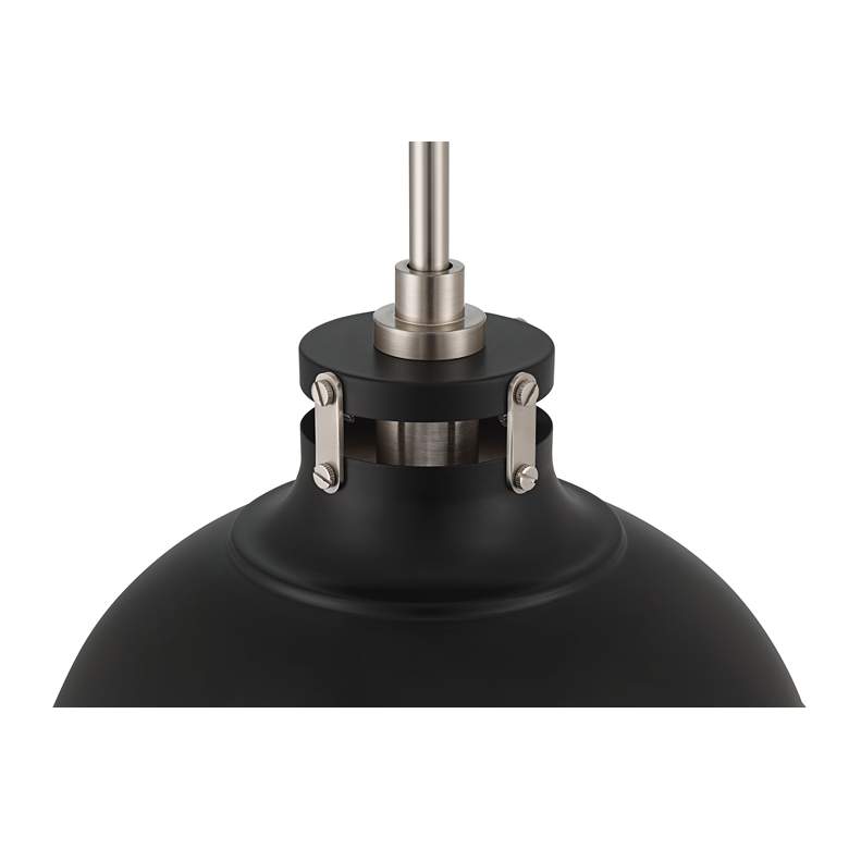 Image 3 Possini Euro Cynthia 12" Wide Black Mini Pendant Light more views