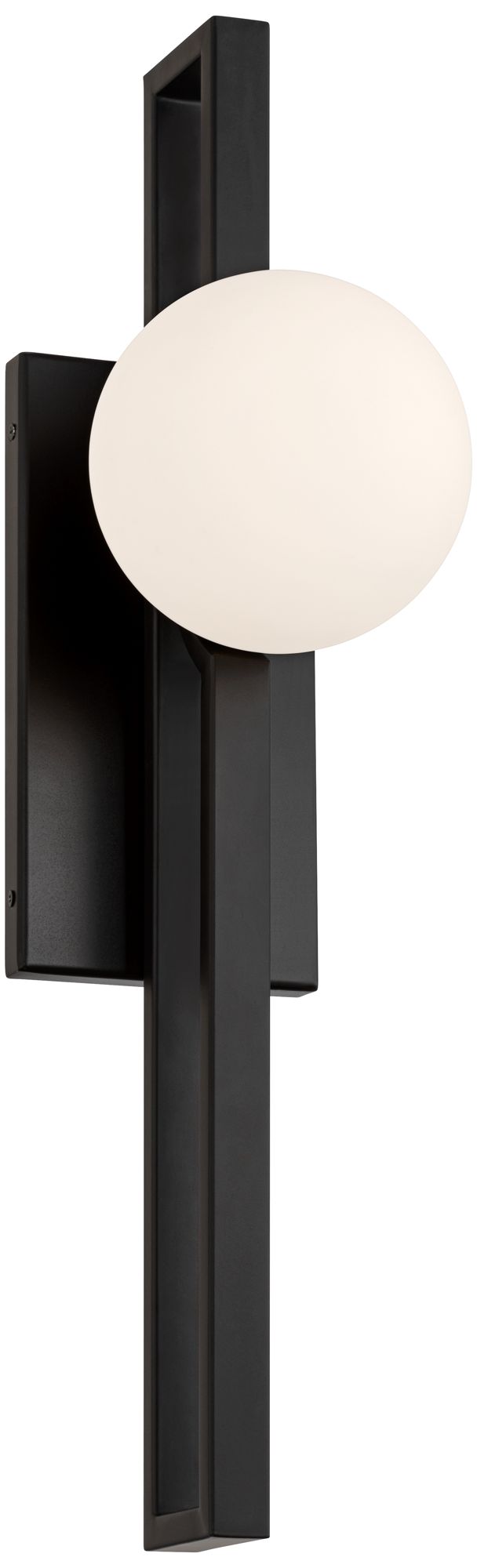 Image 5 Possini Euro Dacia 24" High Black Indoor/Outdoor Wall Light Set of 2 more views