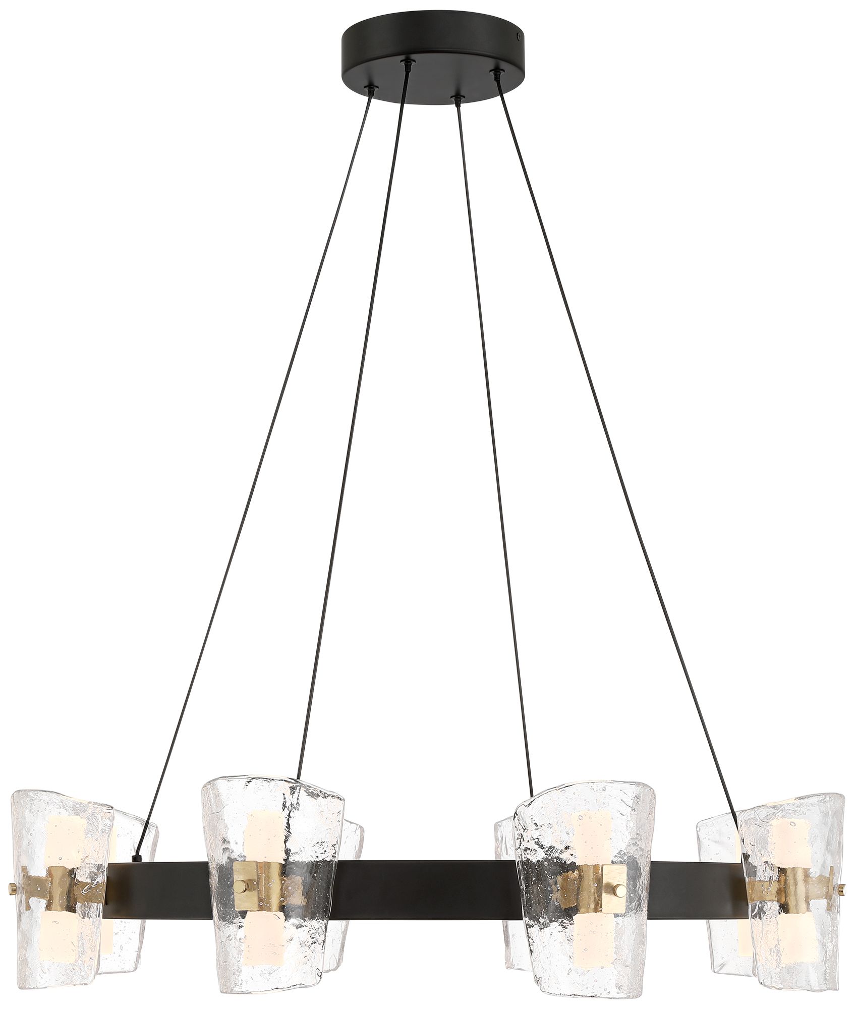 Watch A Video About the Possini Euro Dalca Matte Black Cast Glass 16 LED Ring Chandelier