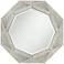 Possini Euro Dana 31 1/2" Round Octagon Antiqued Gray Wall Mirror