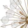 Thumbnail4 of Possini Euro Dandelion 30" Wide Satin Gold 8-Light Sputnik Pendant more views