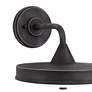2_Possini Euro Danielle 9"H Iron Black LED Outdoor Wall Light Set of 2 more views