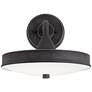3_Possini Euro Danielle 9"H Iron Black LED Outdoor Wall Light Set of 2 more views