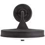 4_Possini Euro Danielle 9"H Iron Black LED Outdoor Wall Light Set of 2 more views