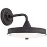 5_Possini Euro Danielle 9"H Iron Black LED Outdoor Wall Light Set of 2 more views