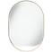 Possini Euro Danika 28" x 40" Gold Oval Wall Mirror