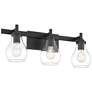2_Possini Euro Danvers 22 1/2" Wide Black 3-Light Bath Light