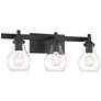 5_Possini Euro Danvers 22 1/2" Wide Black 3-Light Bath Light more views