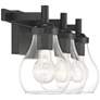 7_Possini Euro Danvers 22 1/2" Wide Black 3-Light Bath Light more views