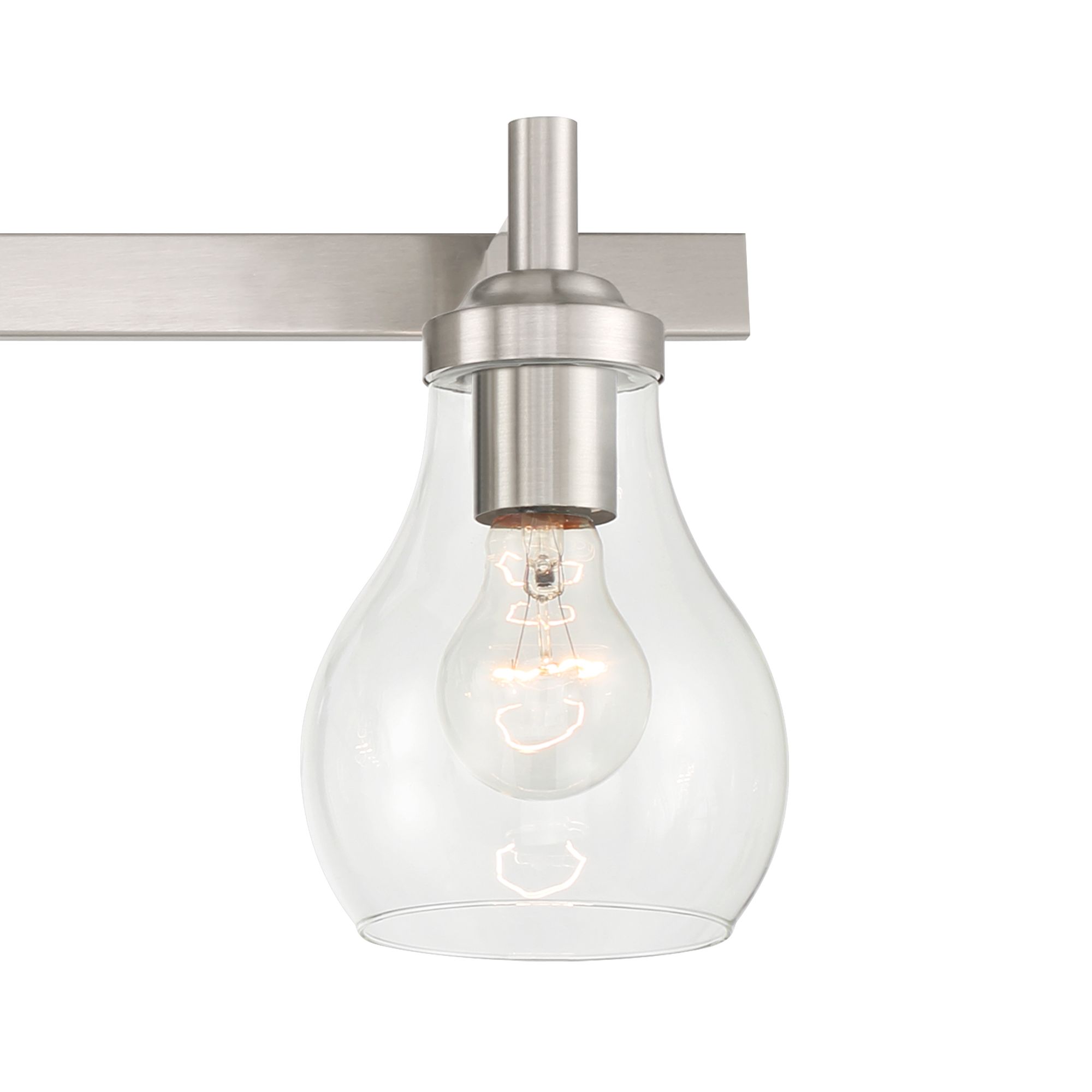 Image 3 Possini Euro Danvers 31" Wide Brushed Nickel 4-Light Bath Light more views