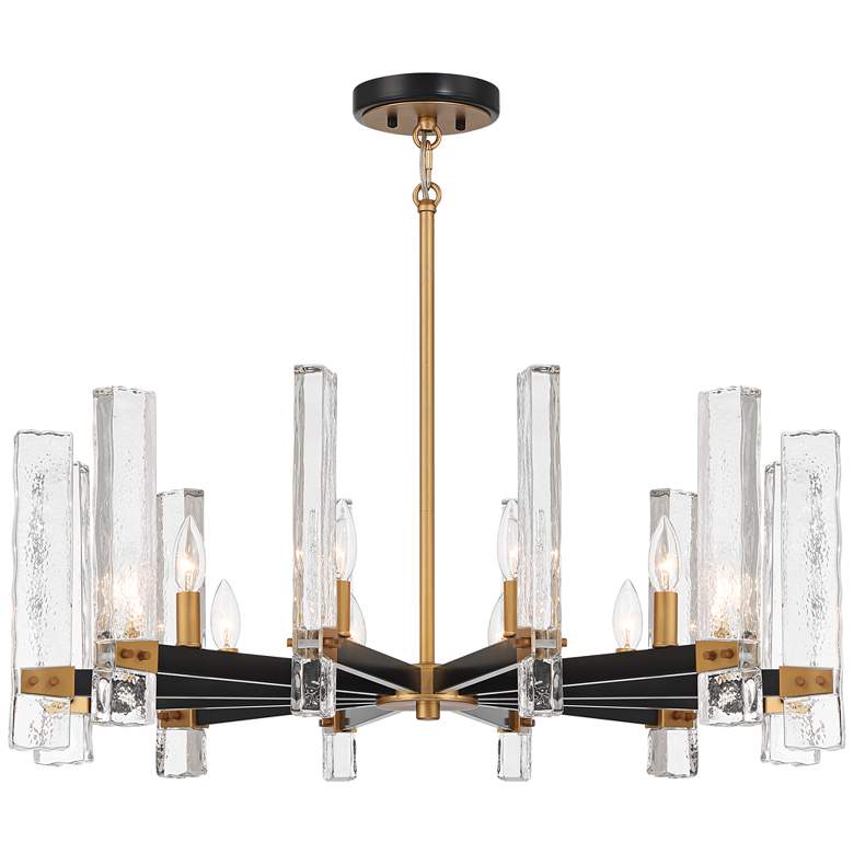 Image 2 Possini Euro Daphne 32 1/4" Wide Gold Black 12-Light Modern Chandelier