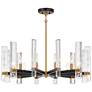 3_Possini Euro Daphne 32 1/4" Wide Gold Black 12-Light Modern Chandelier