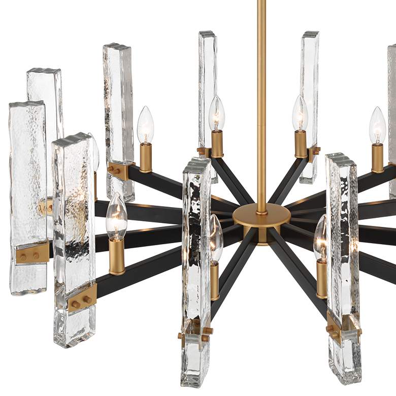 Image 4 Possini Euro Daphne 32 1/4" Wide Gold Black 12-Light Modern Chandelier more views