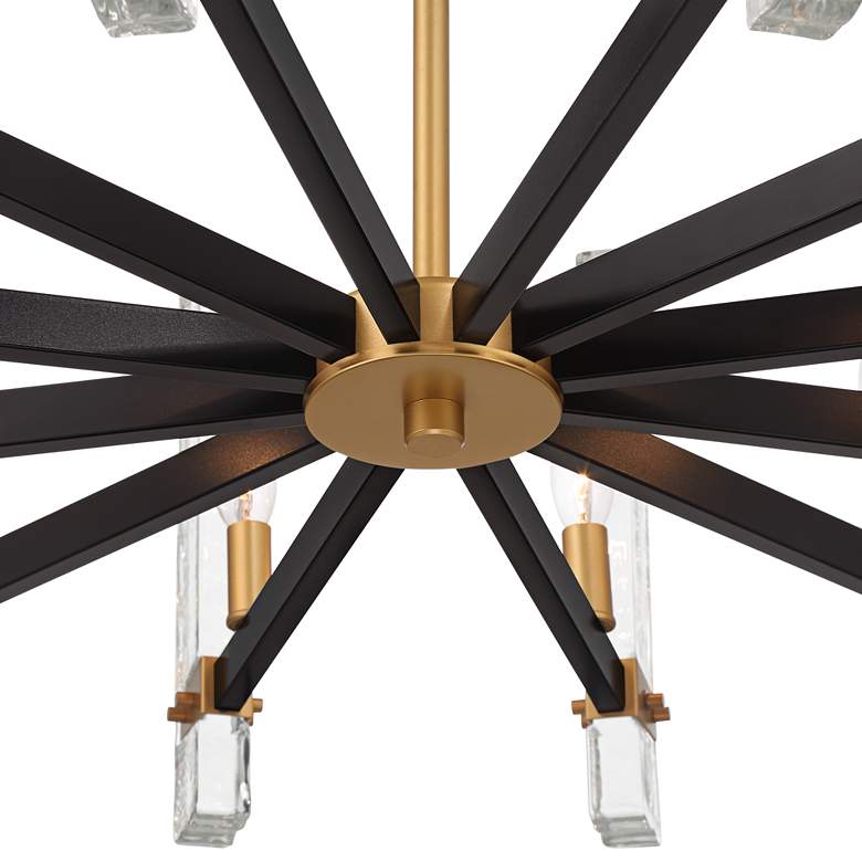 Image 5 Possini Euro Daphne 32 1/4" Wide Gold Black 12-Light Modern Chandelier more views