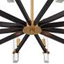 6_Possini Euro Daphne 32 1/4" Wide Gold Black 12-Light Modern Chandelier more views