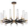 Watch A Video About the Possini Euro Daphne Gold Black 12 Light Modern Chandelier
