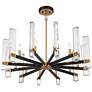 Watch A Video About the Possini Euro Daphne Gold Black 12 Light Modern Chandelier