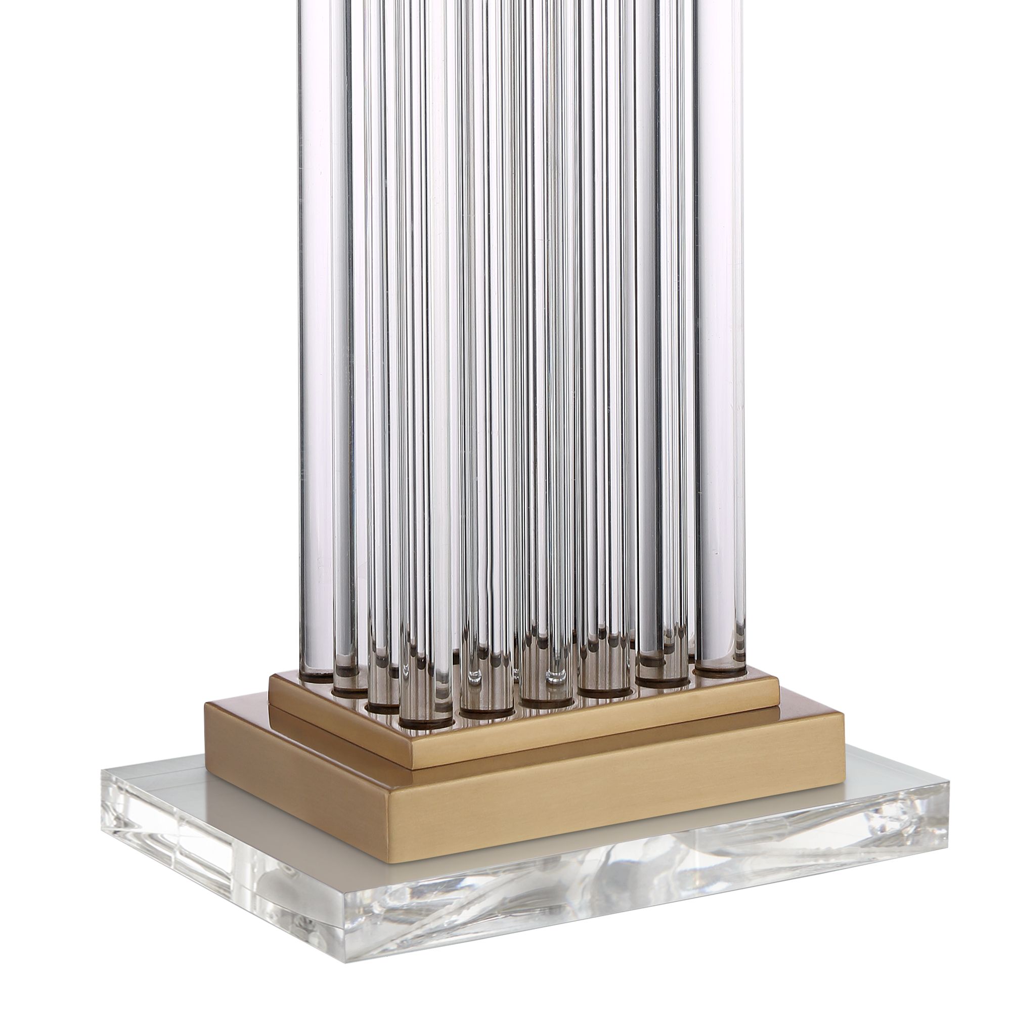 Image 5 Possini Euro Darcia 29" Clear Glass Lamp with Acrylic Riser more views
