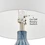 Possini Euro Darren 30 3/4" Modern Blue Art Glass Table Lamp