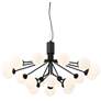 Thumbnail3 of Possini Euro Davina 34 1/2" Wide Black 18-Light LED Sputnik Chandelier