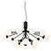 Possini Euro Davina 34 1/2" Wide Black 18-Light LED Sputnik Chandelier