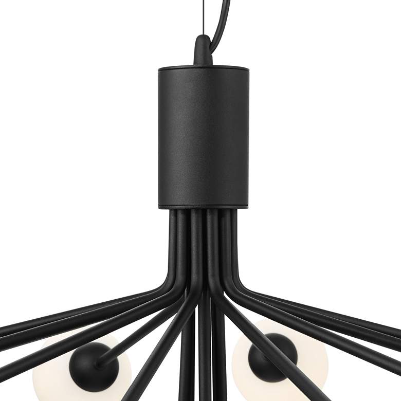 Image 5 Possini Euro Davina 34 1/2" Wide Black 18-Light LED Sputnik Chandelier more views