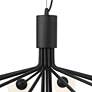 6_Possini Euro Davina 34 1/2" Wide Black 18-Light LED Sputnik Chandelier more views