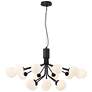 Watch A Video About the Possini Euro Davina Black 18 Light LED Sputnik Chandelier