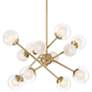 4_Possini Euro Davis 26 1/4" Soft Gold 12-Light LED Sputnik Chandelier