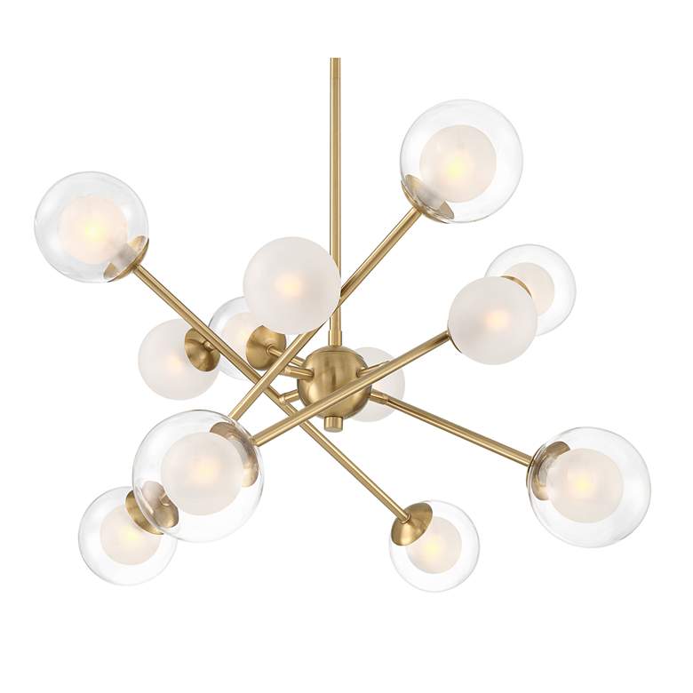 Image 5 Possini Euro Davis 26 1/4" Soft Gold 12-Light LED Sputnik Chandelier more views
