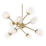 6_Possini Euro Davis 26 1/4" Soft Gold 12-Light LED Sputnik Chandelier more views