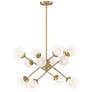 Watch A Video About the Davis Soft Gold 12 Light LED Sputnik Chandelier